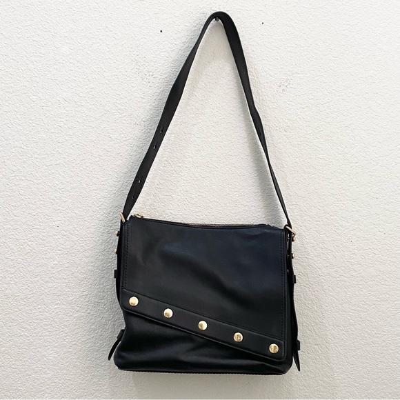 Marc Jacobs Downtown Studded Black Leather Crossbody Bag - Picture 9 of 15